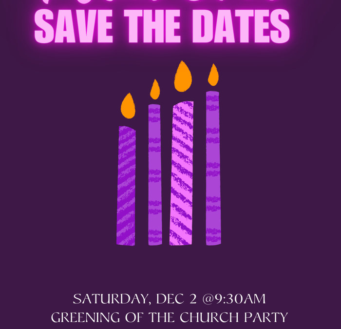 Save The Dates – Advent